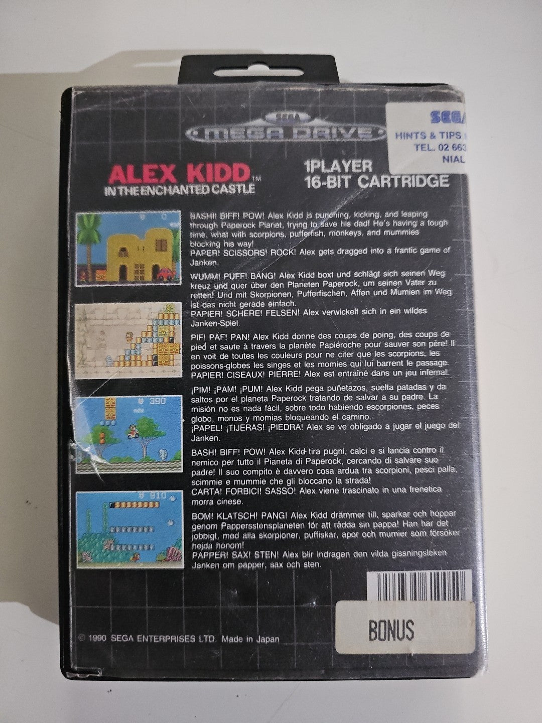 Alex Kidd in the Enchanted Castle Sega Mega Drive – Complete with Manual Tested Game Retro Exchange Australia