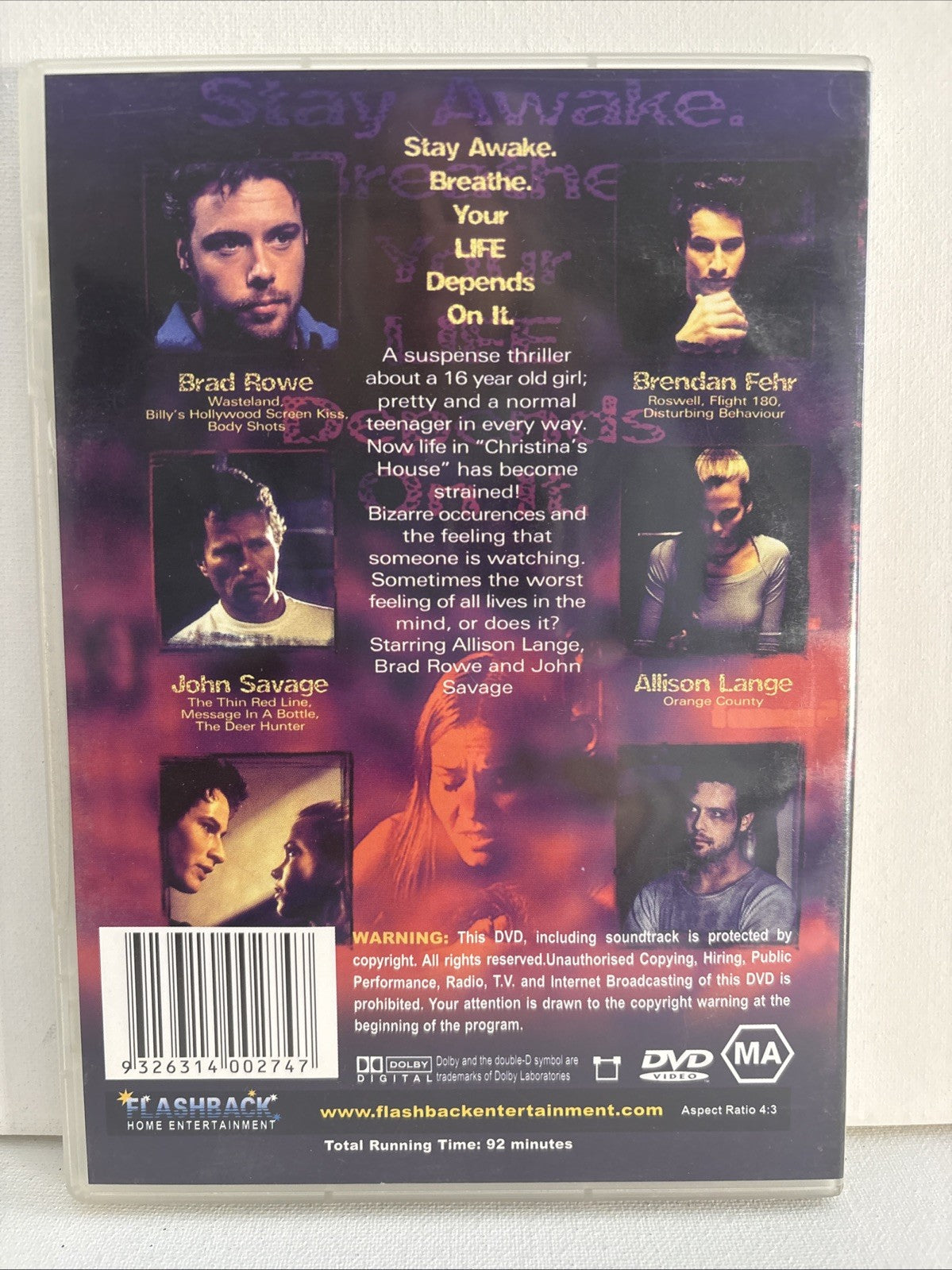 Christina's House (DVD, 2000) Horror DVD RetroExchange Australia