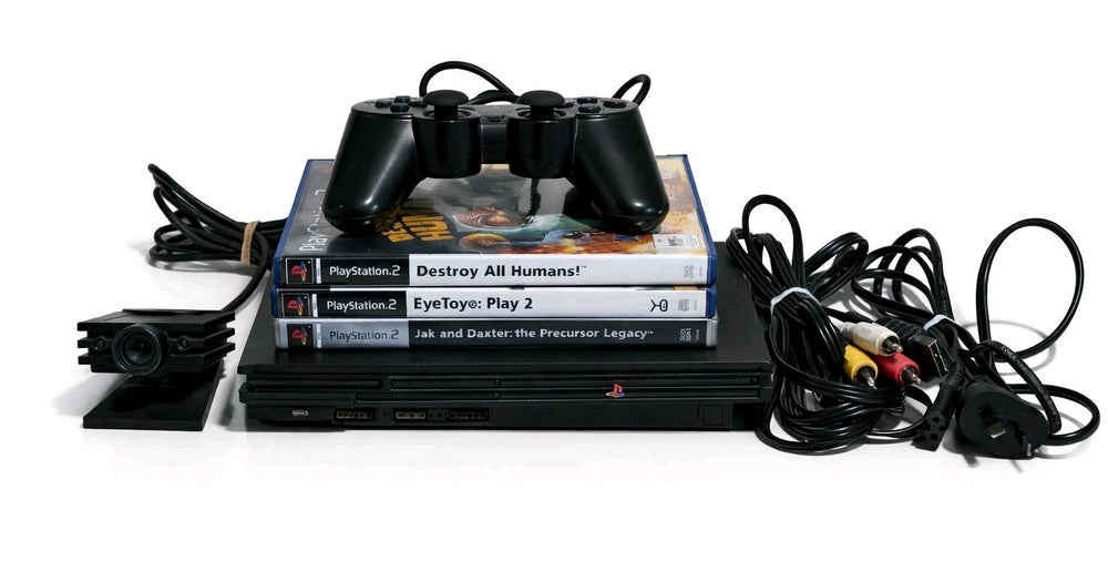 Sony PlayStation 2 Slim SCPH-90002 | Controller/Eyetoy/3 Games | Retro Exchange
