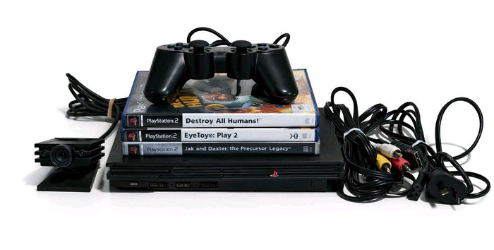 Sony PlayStation 2 Slim SCPH-90002 | Controller/Eyetoy/3 Games | Retro Exchange