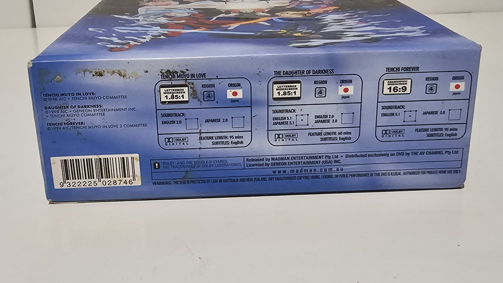Tenchi Muyo! Movie Collection DVD Box Set 1996 Region 4 Retro Exchange Australia