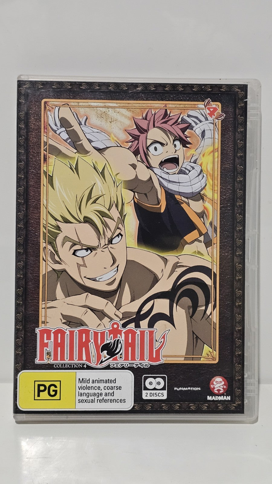 Fairy Tail Collection 4 DVD Region 4 PAL Episodes 37–48 Madman 2 Discs Dvd Box Set Retro Exchange Australia
