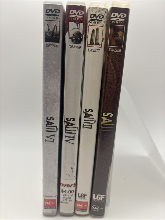 Horror DVD Bundle: Saw, Saw II, Saw IV, Saw VI | Retro Exchange