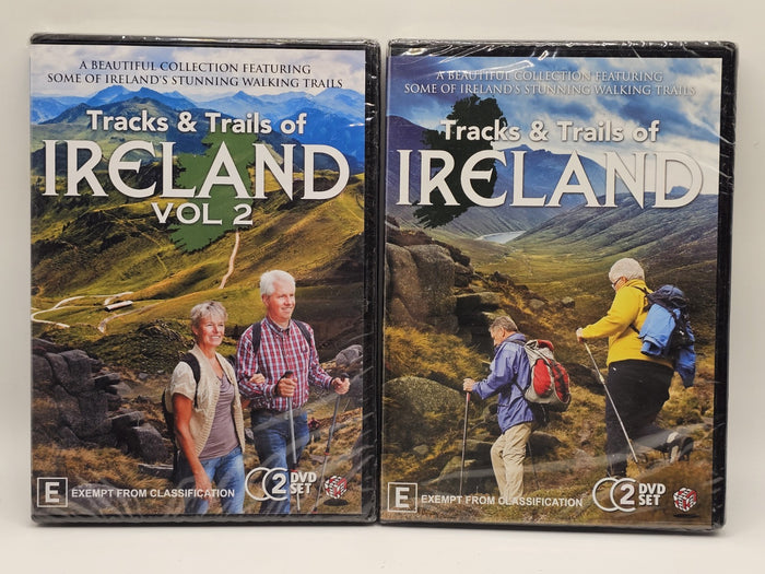 Tracks & Trails of Ireland Vol 1 & Vol 2 – 4 Disc DVD Bundle – SealedNew | Retro Exchange