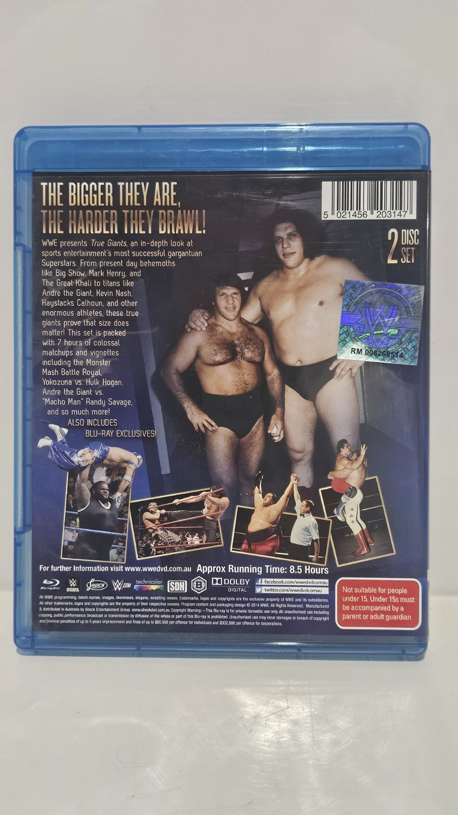 WWE Presents - True Giants Blu-ray [2Disc Set)] Region B Dvd Box Set Retro Exchange Australia