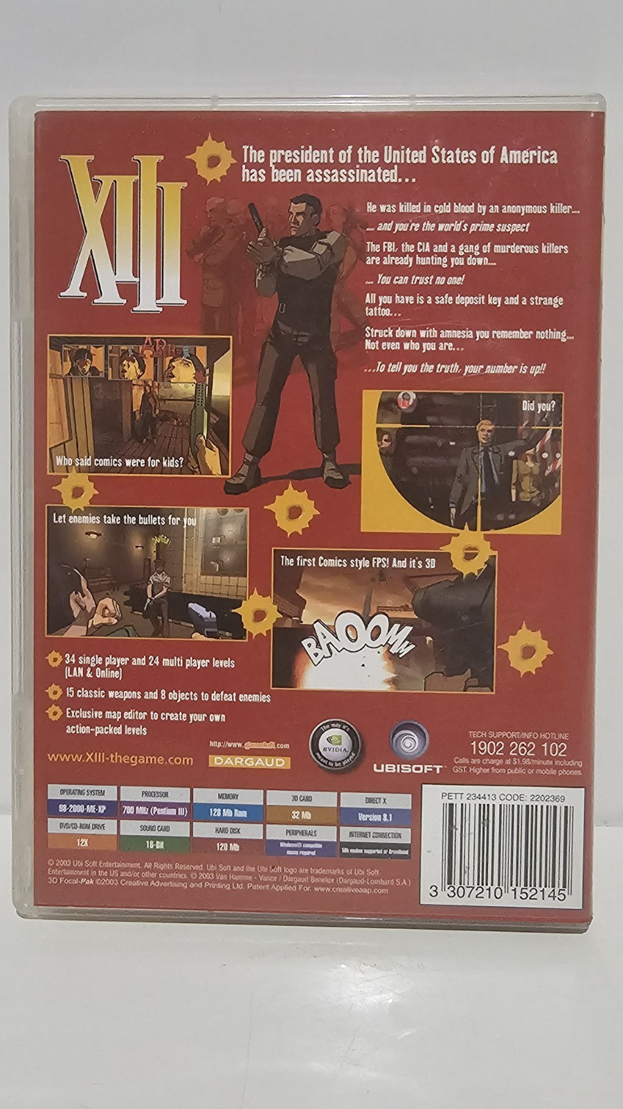 PC Game - XIII 13 Retro PC Game Full Art Cover Retro Exchange Australia