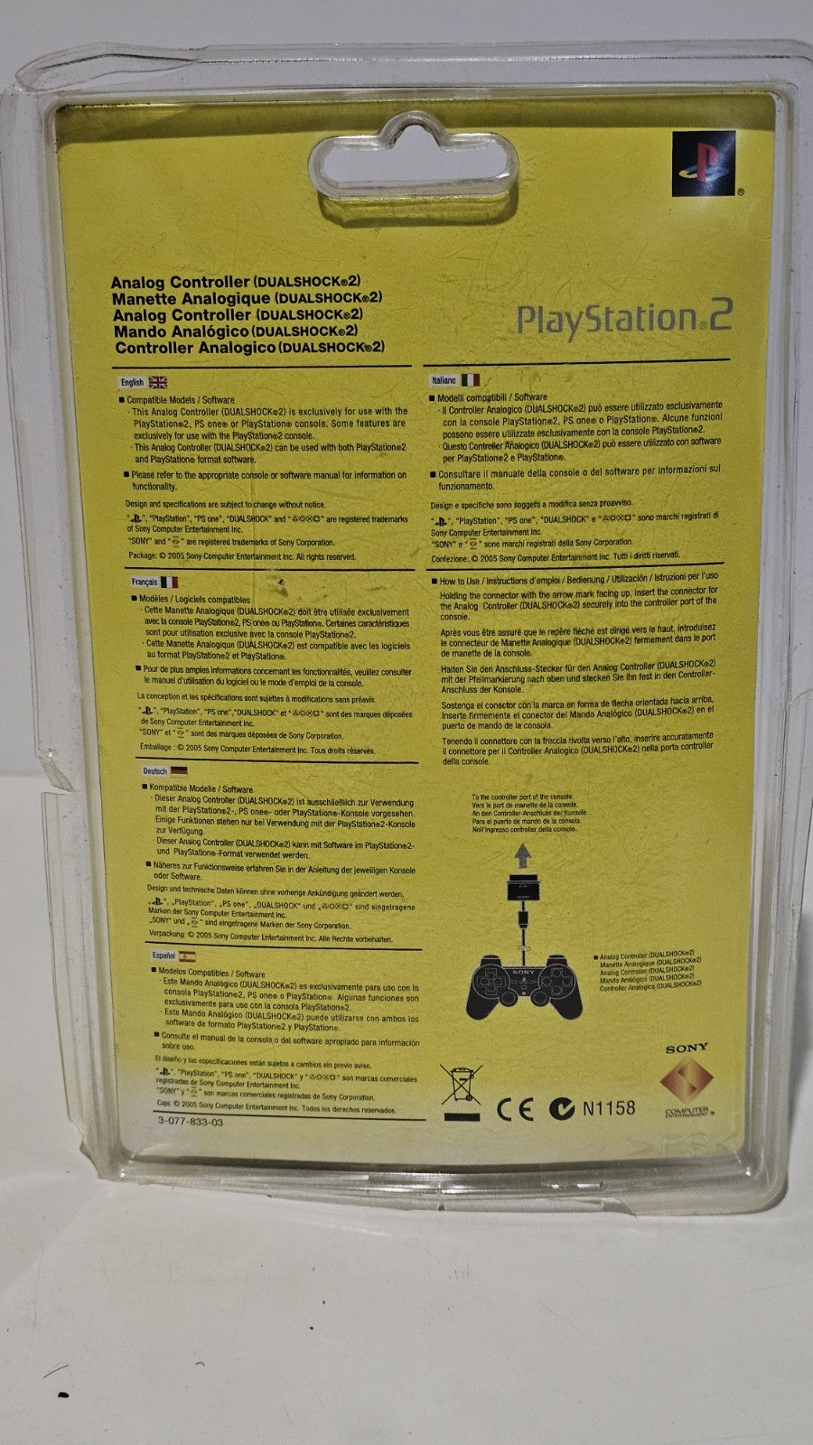 New Sony PlayStation 2 Dual Shock 2, Black, Factory Sealed. PlayStation 2 PS2 Accessory Retro Exchange Australia