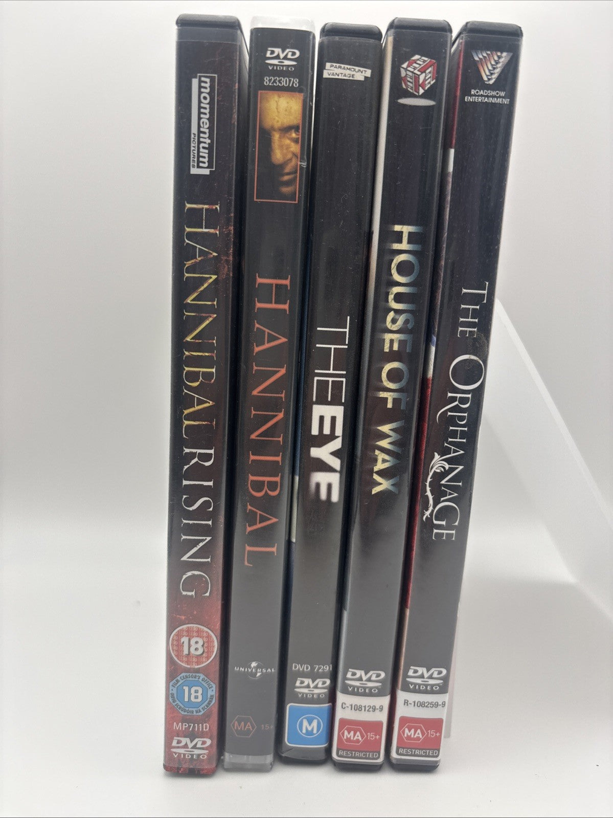 Horror DVD Bundle:The Orphanage,House If Was, The Eye, Hannibal, Hannibal Rising DVD RetroExchange Australia