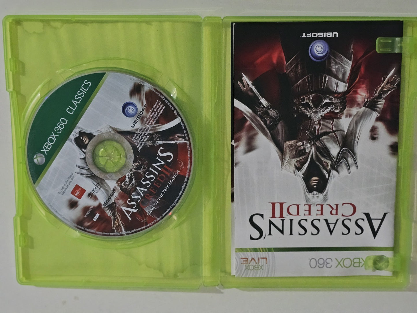 Assassins Creed 2 GOTY Edition (Xbox 360) Pal, Complete with Manual, Ubisoft, GC Game Retro Exchange Australia