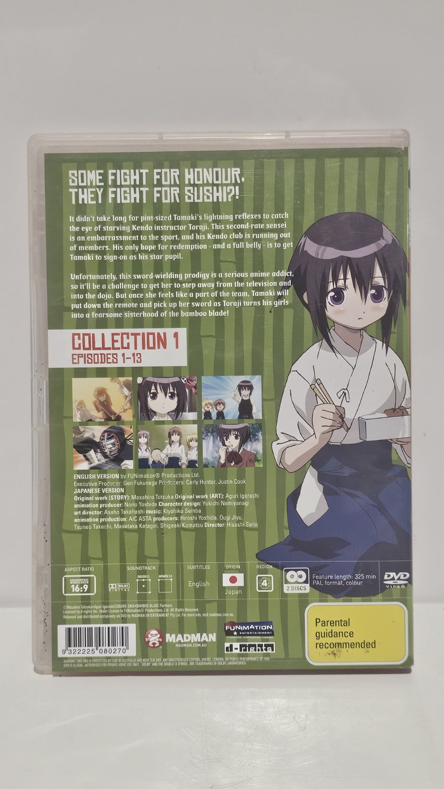 Bamboo Blade: Collection 1 - Region 4 - Anime DVD - Episodes 1-13 2 Discs Dvd Box Set Retro Exchange Australia