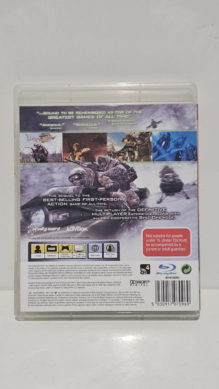 Sony PlayStation 3 Game - Call of Duty: Modern Warfare 2 PlayStation 3 PS3 Retro Exchange Australia