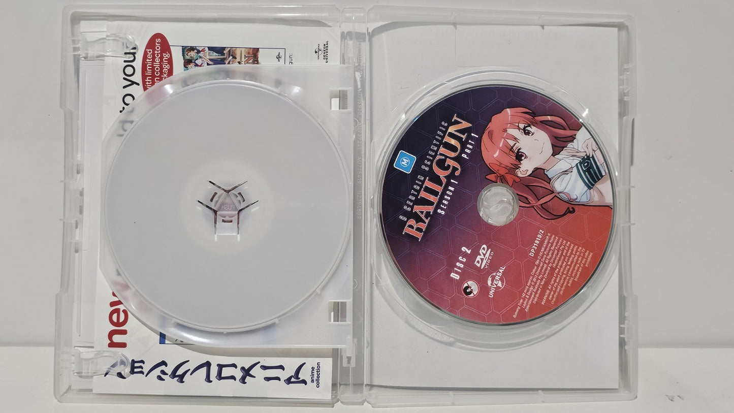 A CERTAIN SCIENTIFIC RAILGUN Part One Episodes 1-12 Season 1 DVD - Region 4 Dvd Box Set Retro Exchange Australia