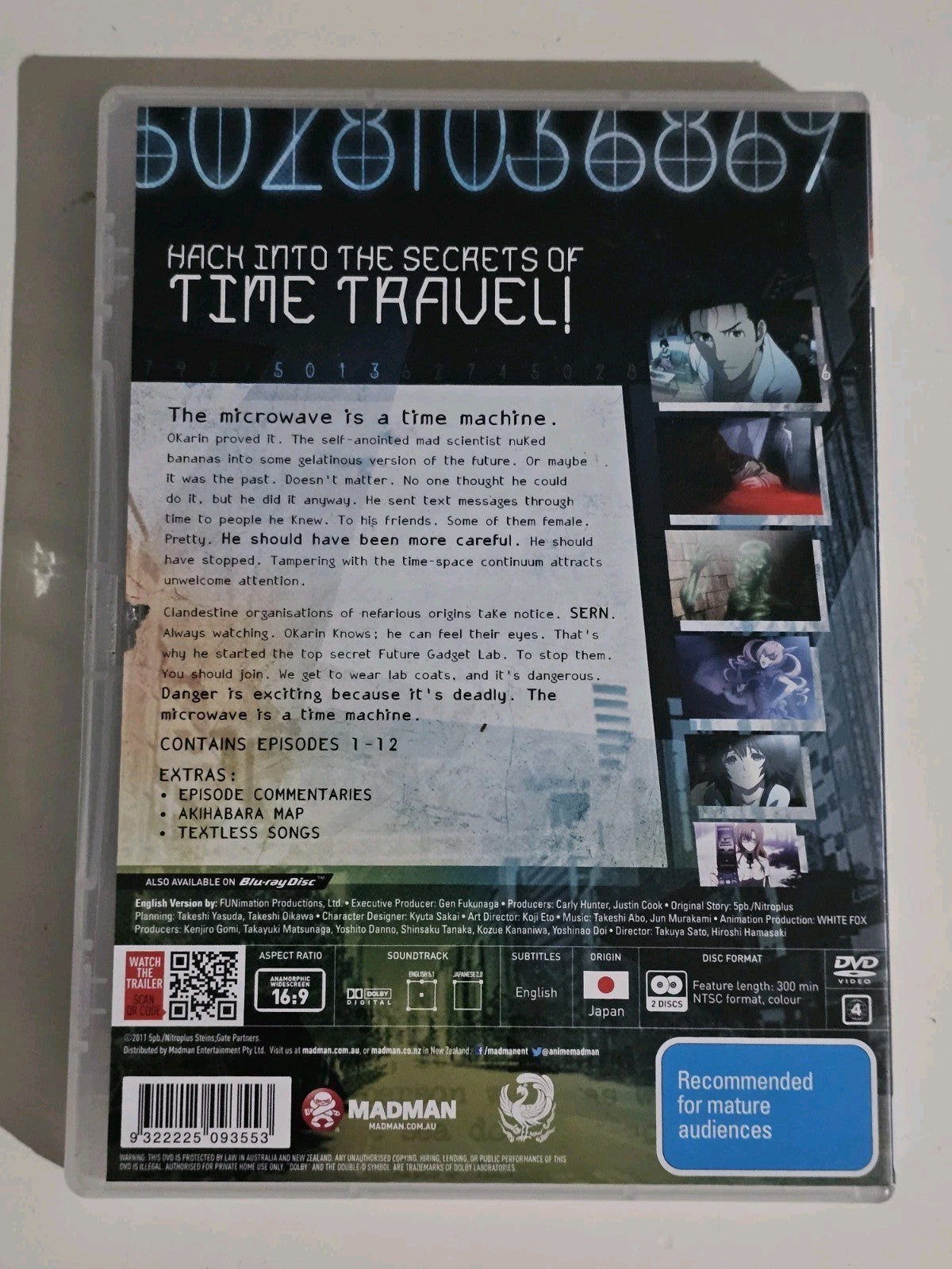 Steins Gate Collection 1 - Anime R4 DVD Dvd Box Set Retro Exchange Australia