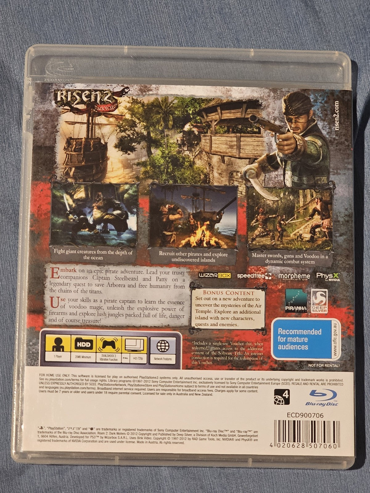 Sony PlayStation 3 Game - Risen 2: Dark Waters - PAL PlayStation 3 PS3 Retro Exchange Australia