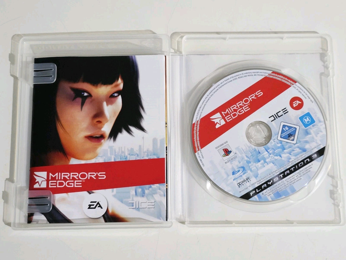 Mint Disc Playstation 3 Ps3 Mirror's Edge - Inc Manual Game Retro Exchange Australia