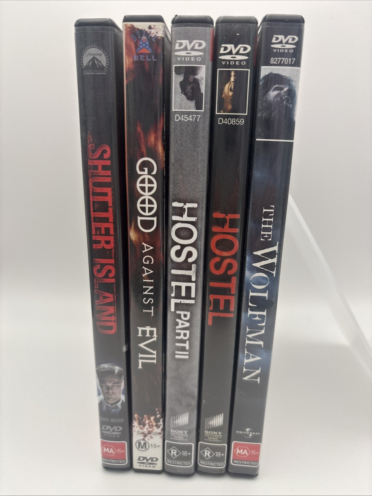 Horror DVD Bundle: Shutter Island, Good Against Evil, Hostel, Hostel 2, The Wolf DVD RetroExchange Australia
