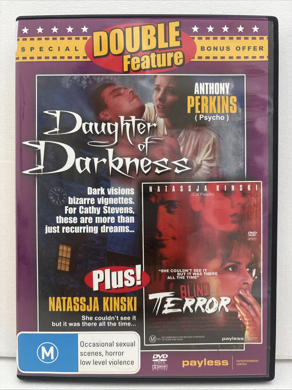 Daughter Of Darkness + Blind Terror (DVD) Horror All Regions DVD RetroExchange Australia