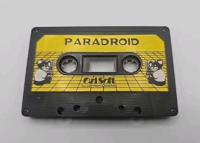 Paradroid Commodore Blockbusters Vintage Cassette Tape Game | Retro Exchange