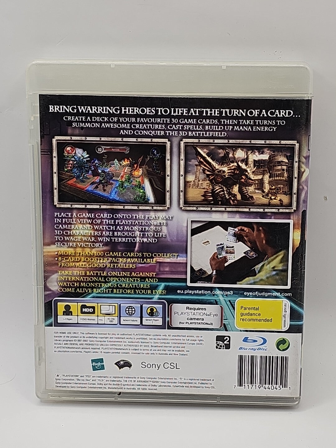 THE EYE OF JUDGEMENT PS3 PlayStation 3 PS3 Game Retro Exchange Australia