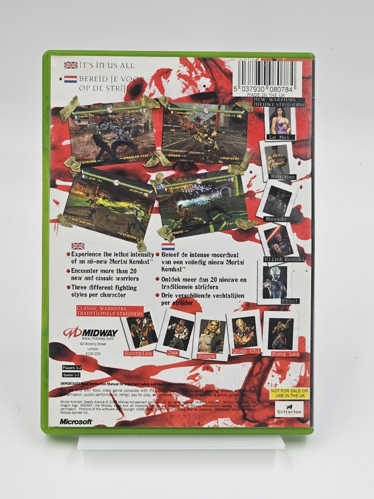 Mortal Kombat Deadly Alliance Xbox Original Complete PAL Xbox RetroExchange Australia