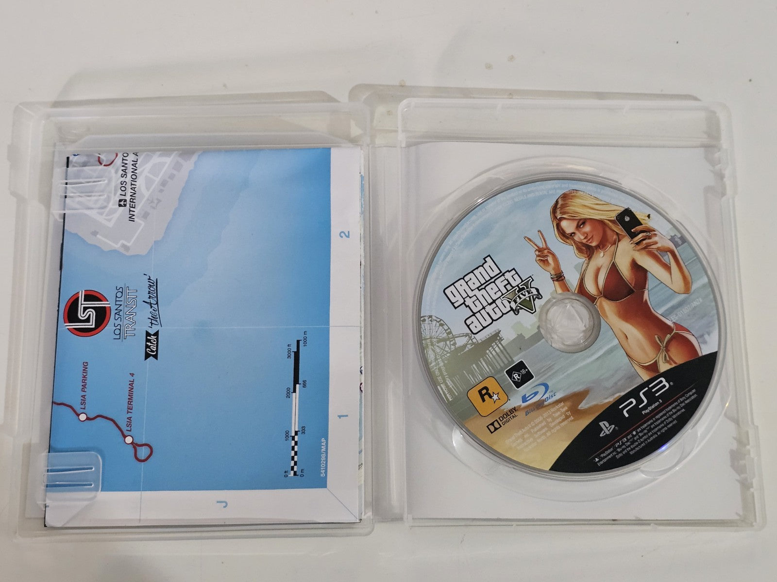 Grand Theft Auto 5 PS3 + Manual & Map PlayStation 3 PS3 Game Retro Exchange Australia