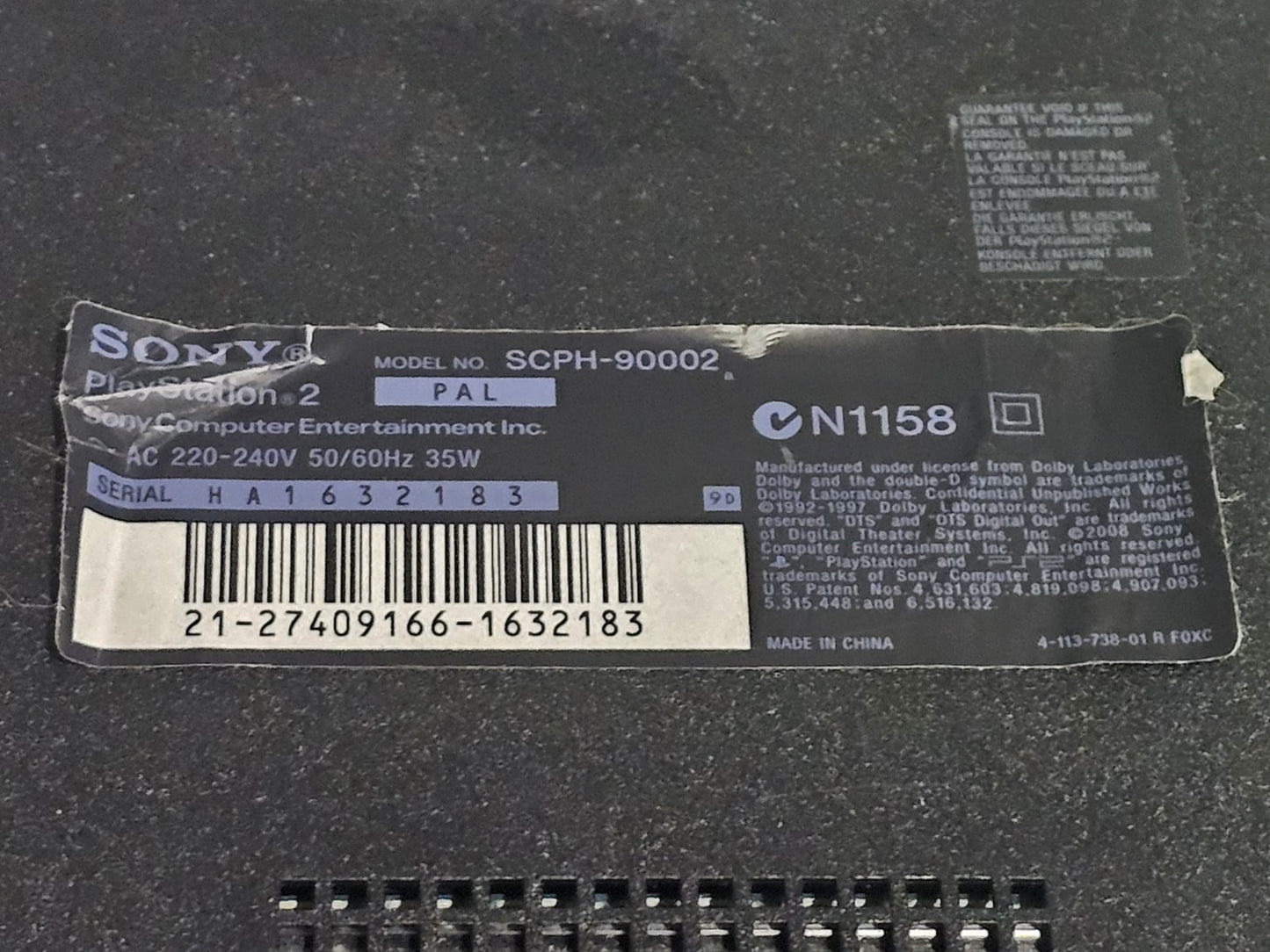 Sony PlayStation 2 Slim SCPH-90002 | Controller/Eyetoy/3 Games PlayStation 2 PS2 Console Bundle Retro Exchange Australia