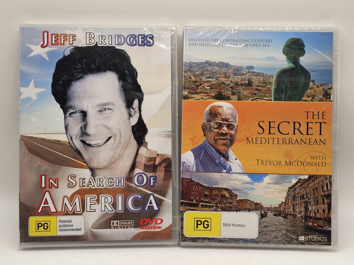 Jeff Bridges In Search of America / The Secret Mediterranean – DVD Bundle | Retro Exchange