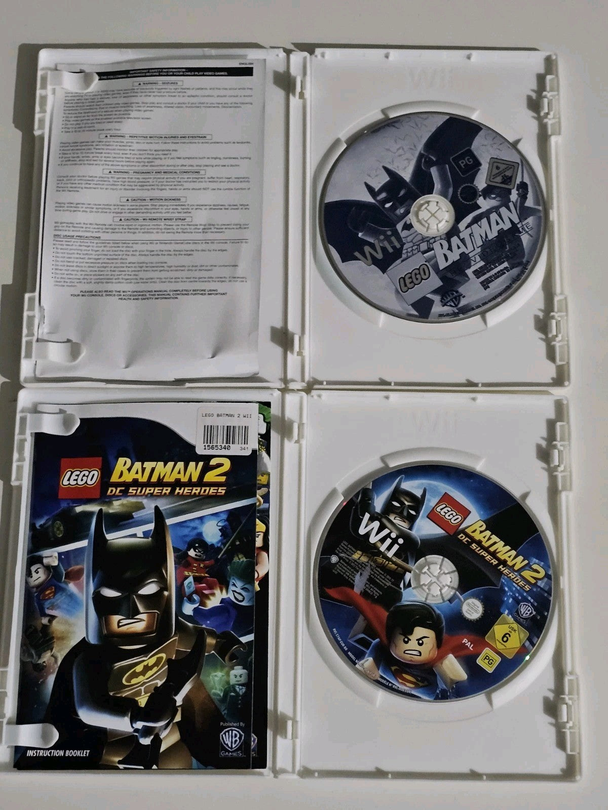 LEGO Batman 1 & 2 Bundle (Nintendo Wii 2008) PAL Good Condition Game Bundle Retro Exchange Australia