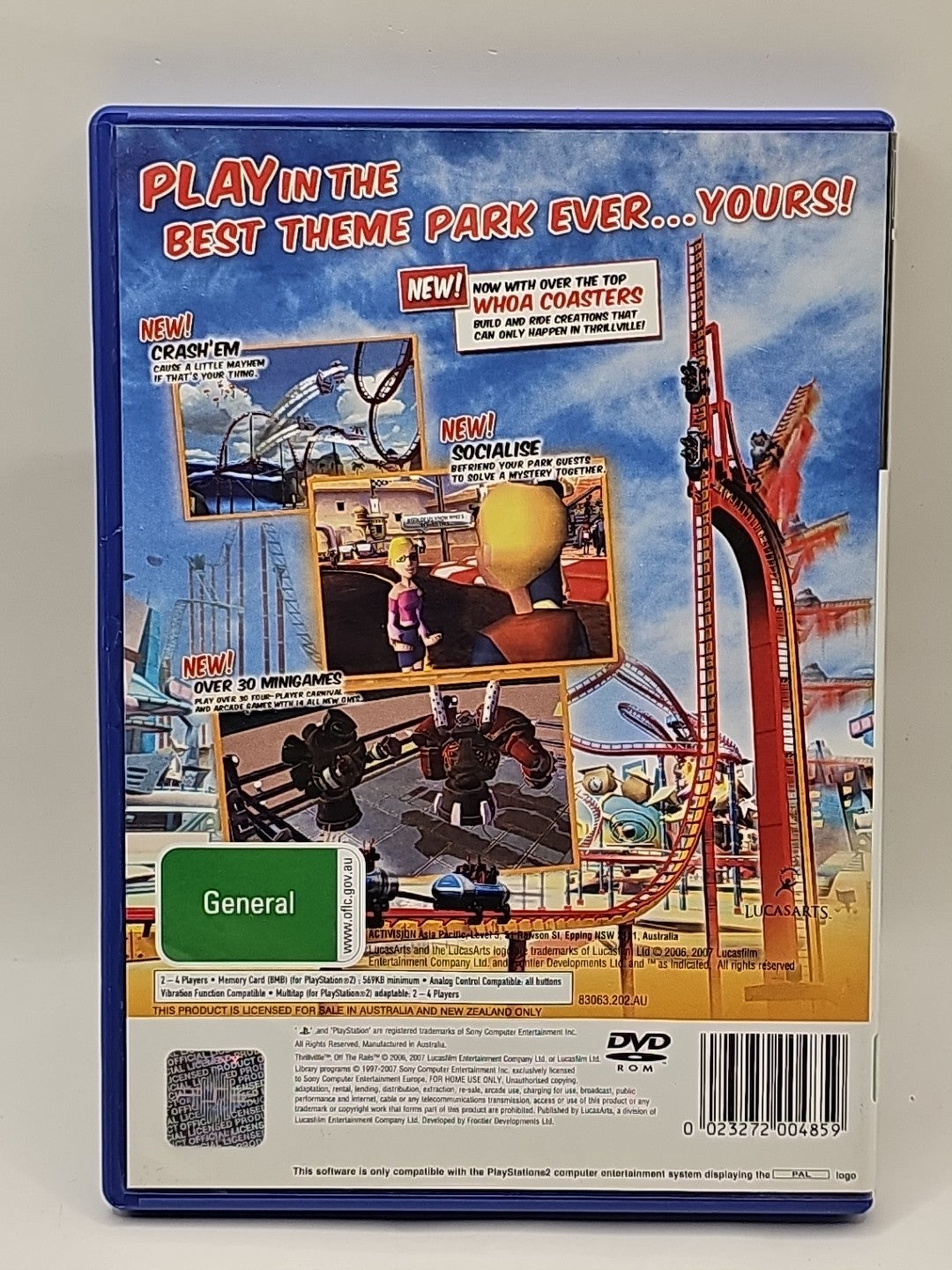 Thrillville: Off the Rails (Sony PlayStation 2, 2007) CIB PlayStation 2 PS2 Game Retro Exchange Australia