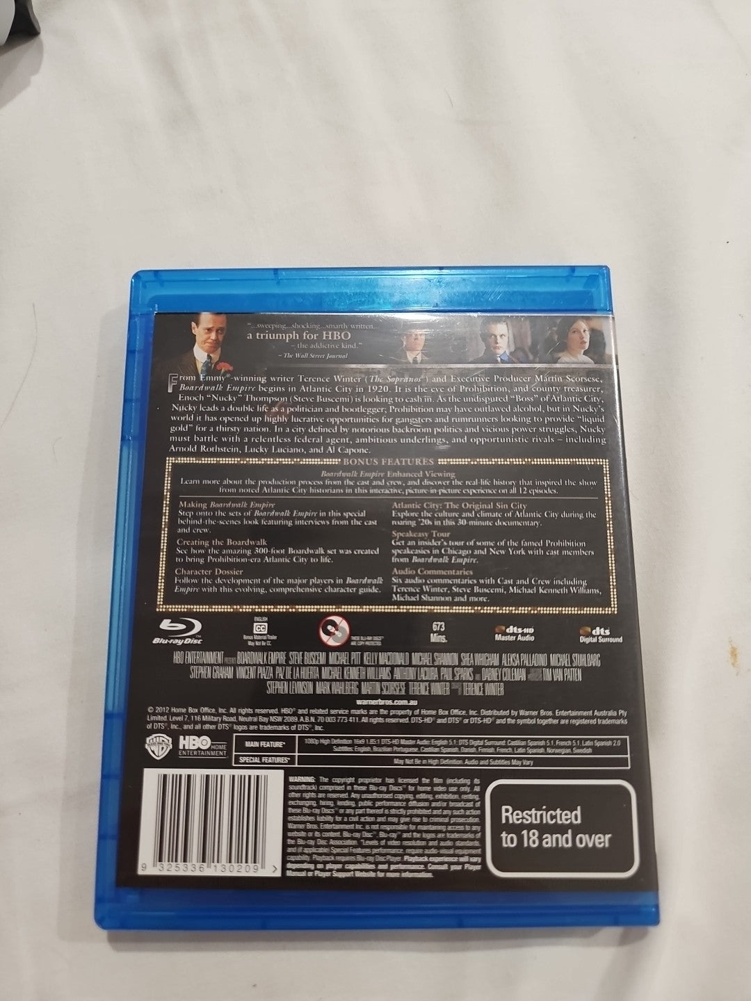 BOARDWALK EMPIRE Season One (Blu-ray, 2012) DRAMA Steve Buscemi Dvd Retro Exchange Australia