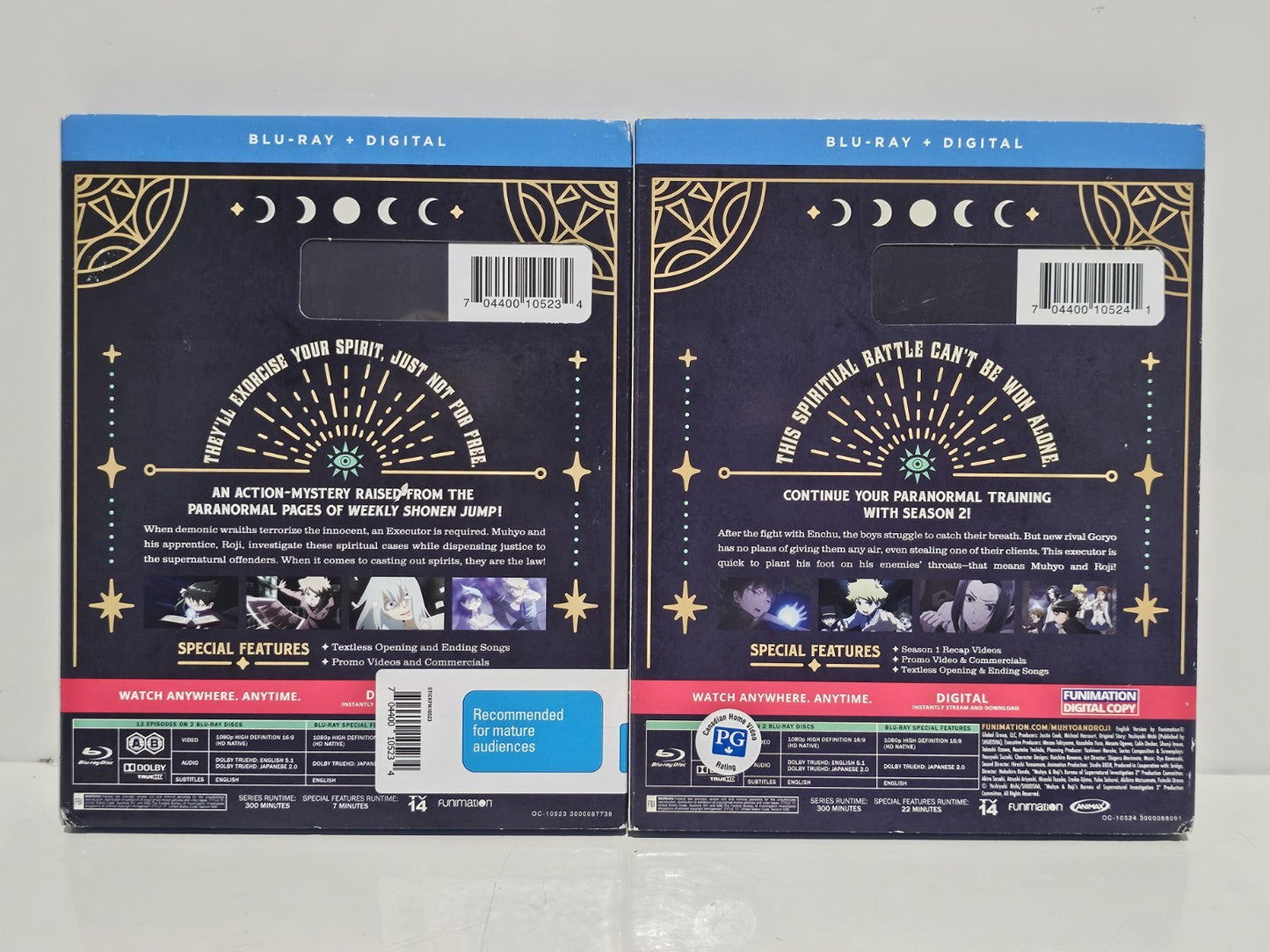 Muhyo & Roji's Bureau of Supernatural Investigation Season 1 & Season 2 Blu-Ray Dvd Box Set Retro Exchange Australia