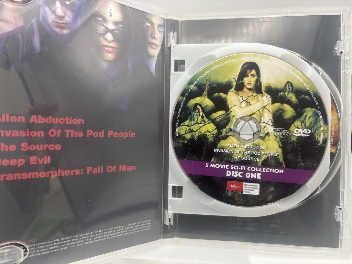 5Movie Horror DVD: Alien Abduction,Invasion, The Source,Deep Evil, Transmorphers DVD RetroExchange Australia