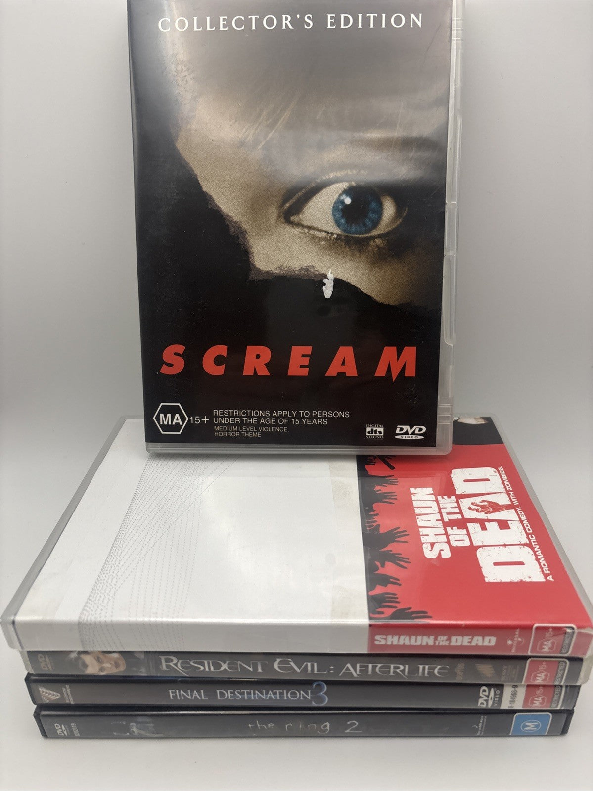 HorrorDVDBundle:Final Destination3, Resident Evil Scream Ring2 Shaun Of The Dead DVD RetroExchange Australia