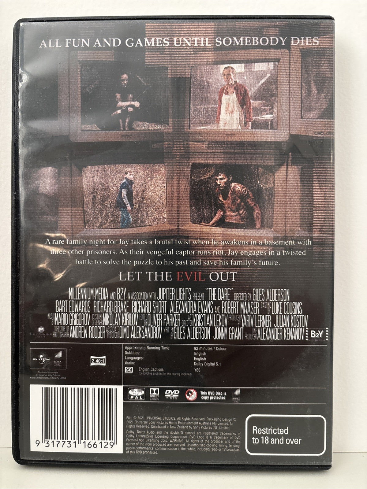 The Dare DVD 2019 Horror Region 4 Retro Exchange Australia