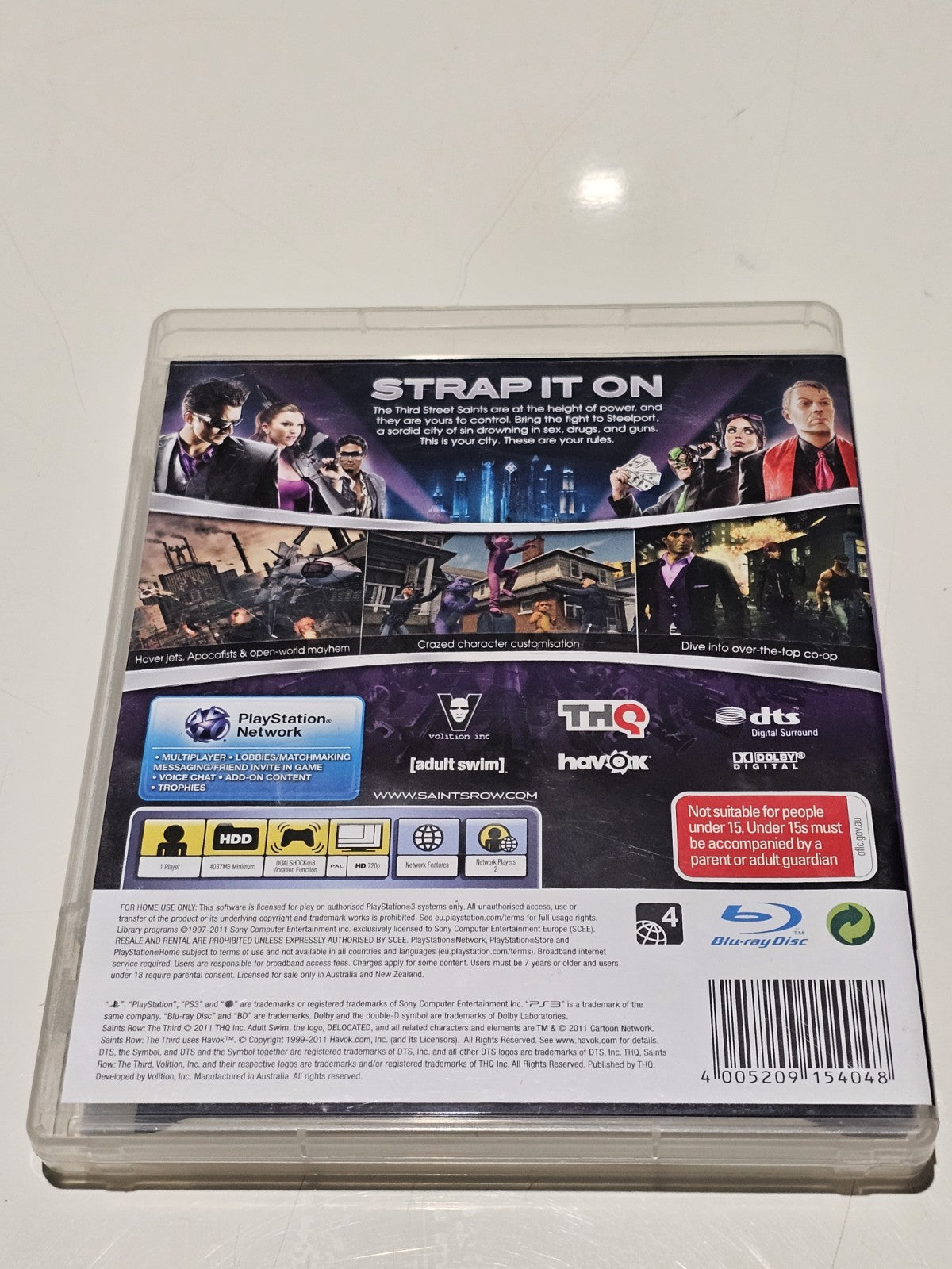 Saints Row The Third (Sony PlayStation 3, PAL, 2011) PlayStation 3 PS3 Game Retro Exchange Australia