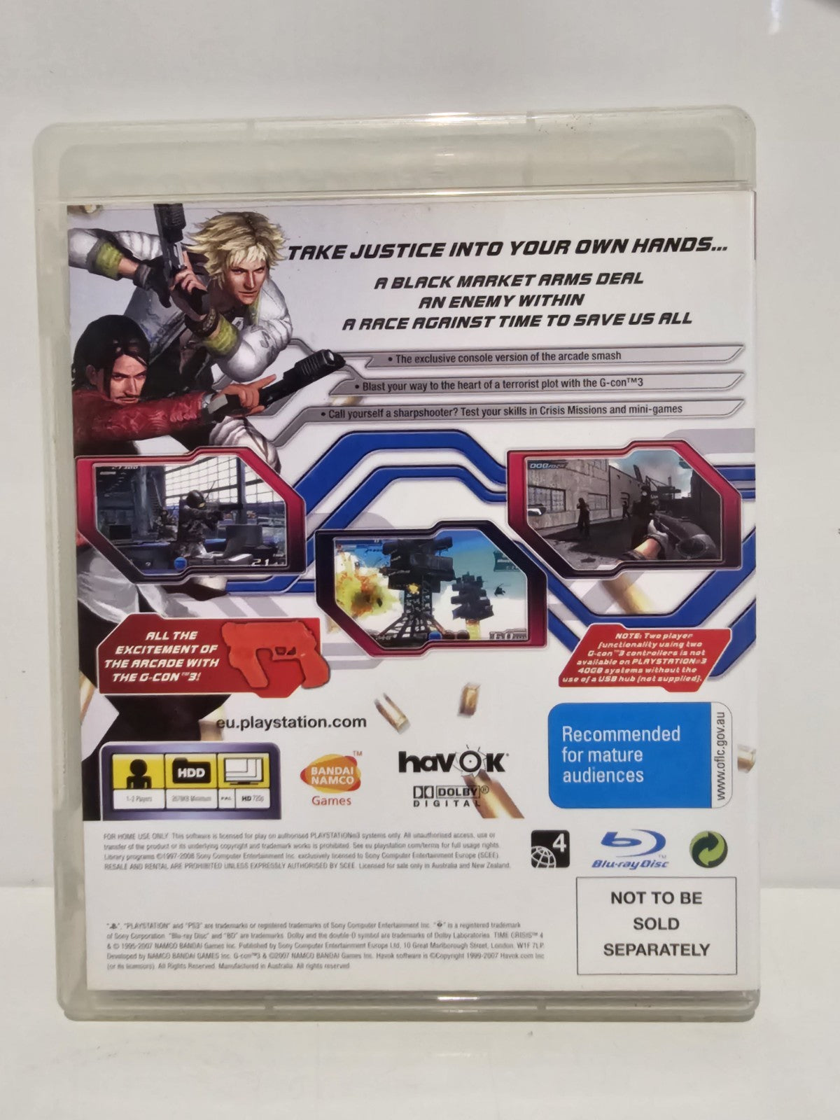 Playstation 3 Game - Time Crisis 4 PlayStation 3 PS3 Retro Exchange Australia