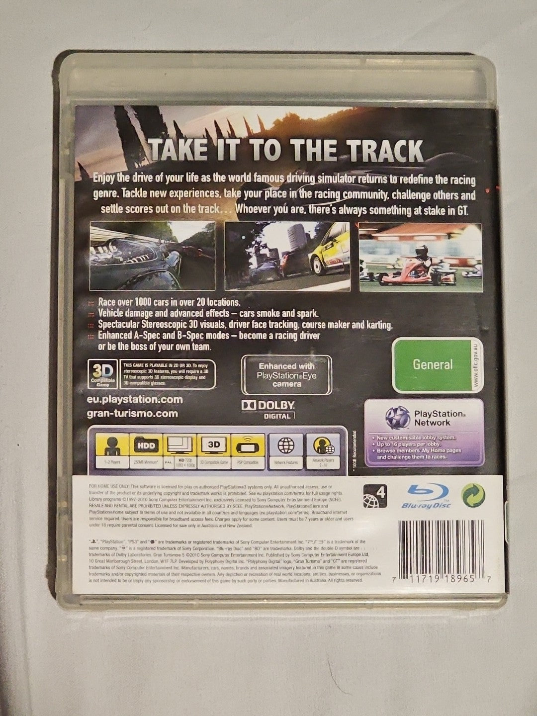 Sony PlayStation 3 Game - Gran Turismo 5 PlayStation 3 PS3 Retro Exchange Australia