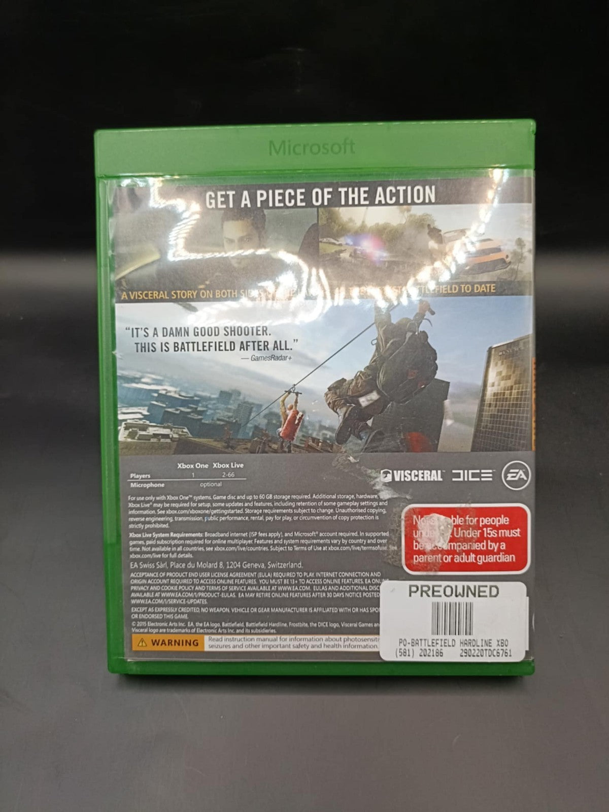 Battlefield Hardline - Microsoft Xbox One - Preowned Game Retro Exchange Australia