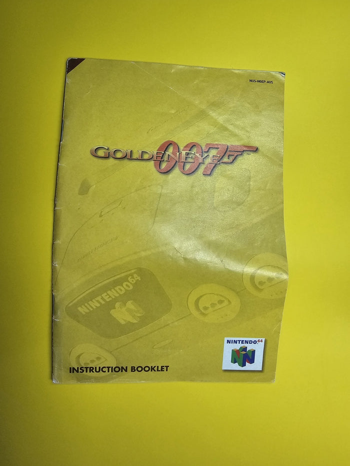 Nintendo 64 Golden Eye 007 Manual Instruction Booklet | Retro Exchange