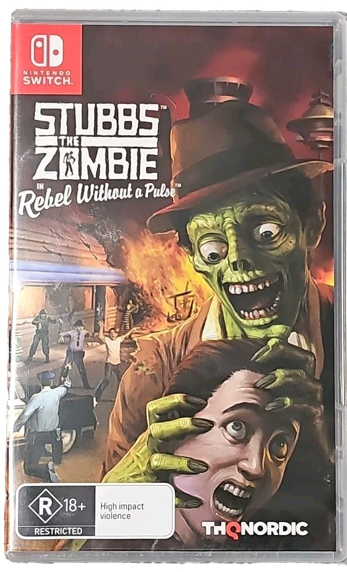 *NEW SEALED* Stubbs The Zombie: In Rebel Without a Pulse | Nintendo Switch Game Retro Exchange Australia