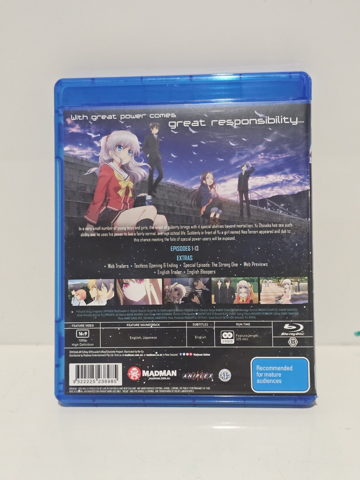 Charlotte Complete Series Blu-ray Dvd Box Set Retro Exchange Australia