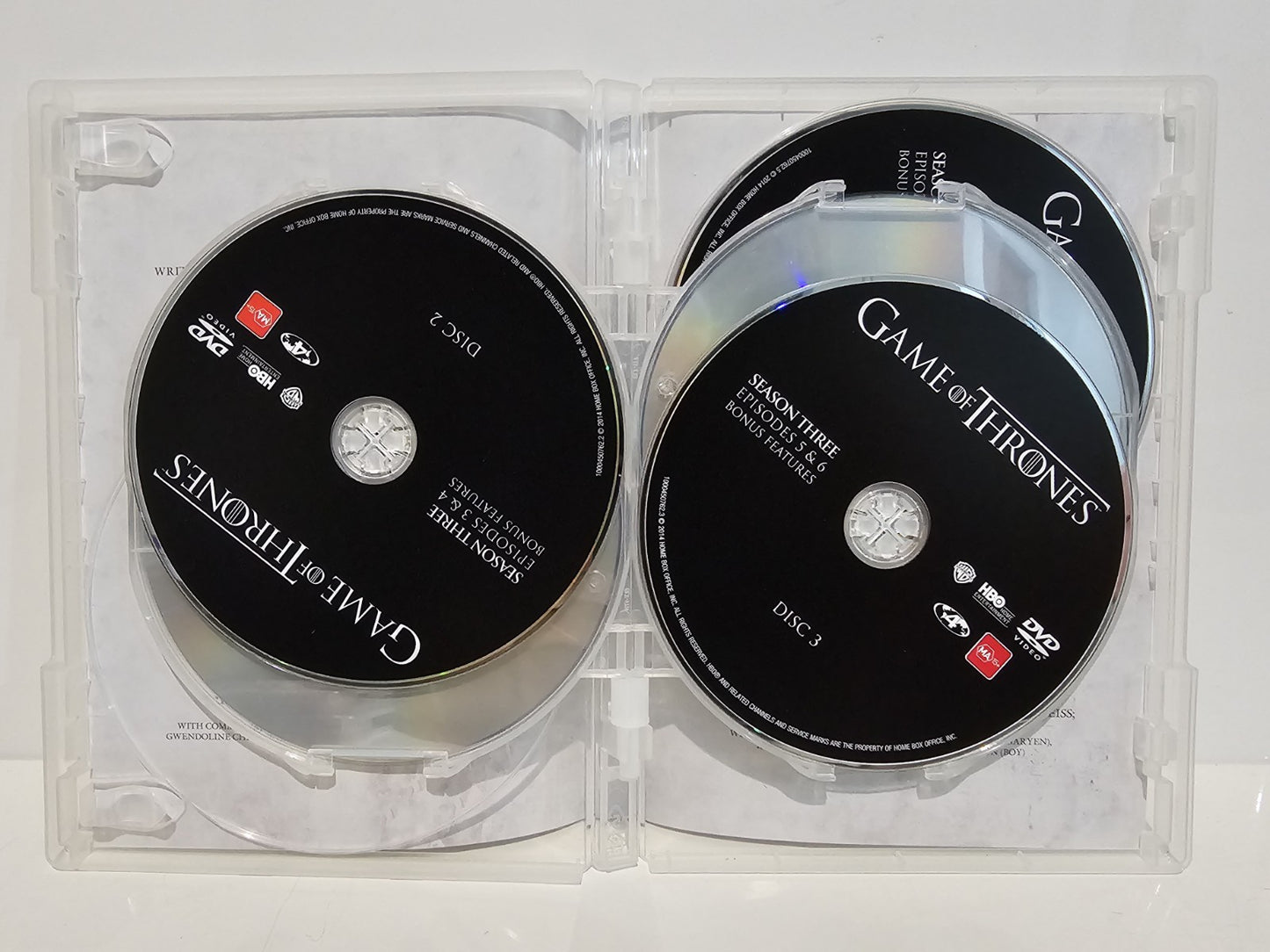 Game Of Thrones: Season 1-3 | (DVD, 2013) Reg 4 Dvd Box Set Retro Exchange Australia