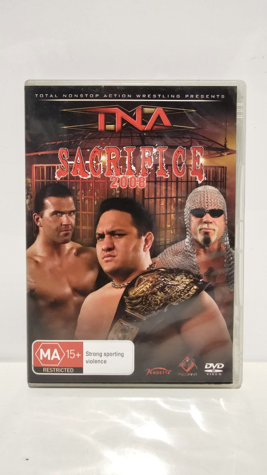 Sacrifice 2008 - TNA Wrestling (DVD, 2008) Samoa Joe VS Scott Steiner VS Kaz Retro Exchange Australia