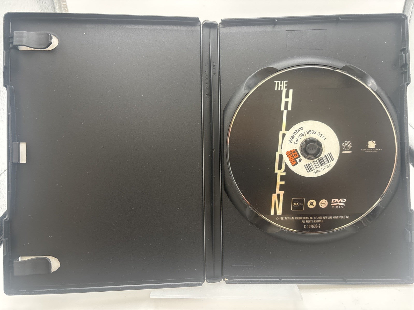 The Hidden (DVD, 1987) Horror Sci Fi Region 4 Ex Rental DVD RetroExchange Australia