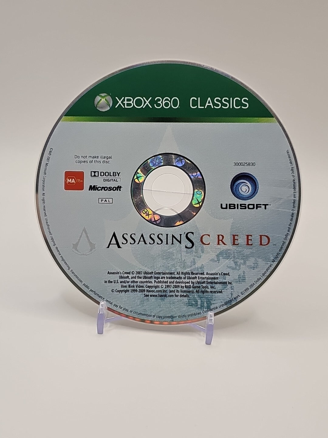 Assassins Creed Xbox 360 AUS PAL Disc Only Game Retro Exchange Australia