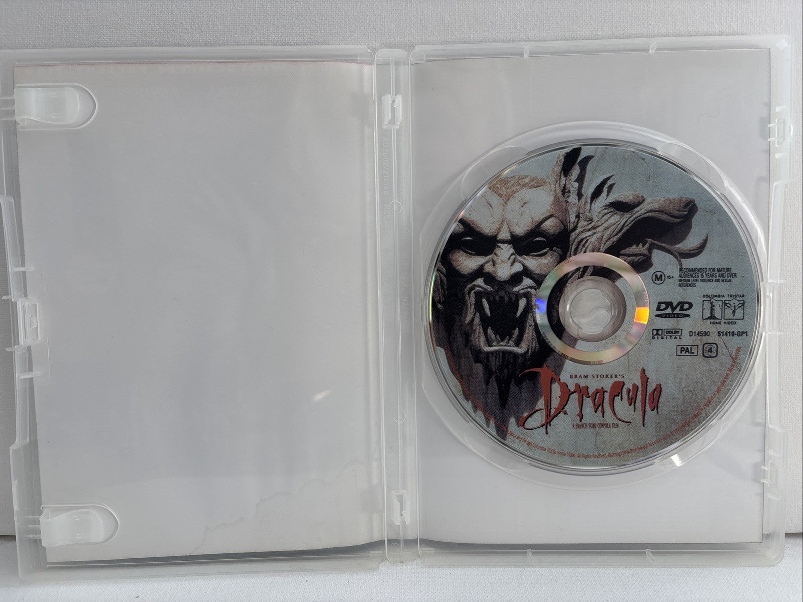 Bram Stoker's Dracula (DVD, 1992) Horror Region 4 DVD RetroExchange Australia