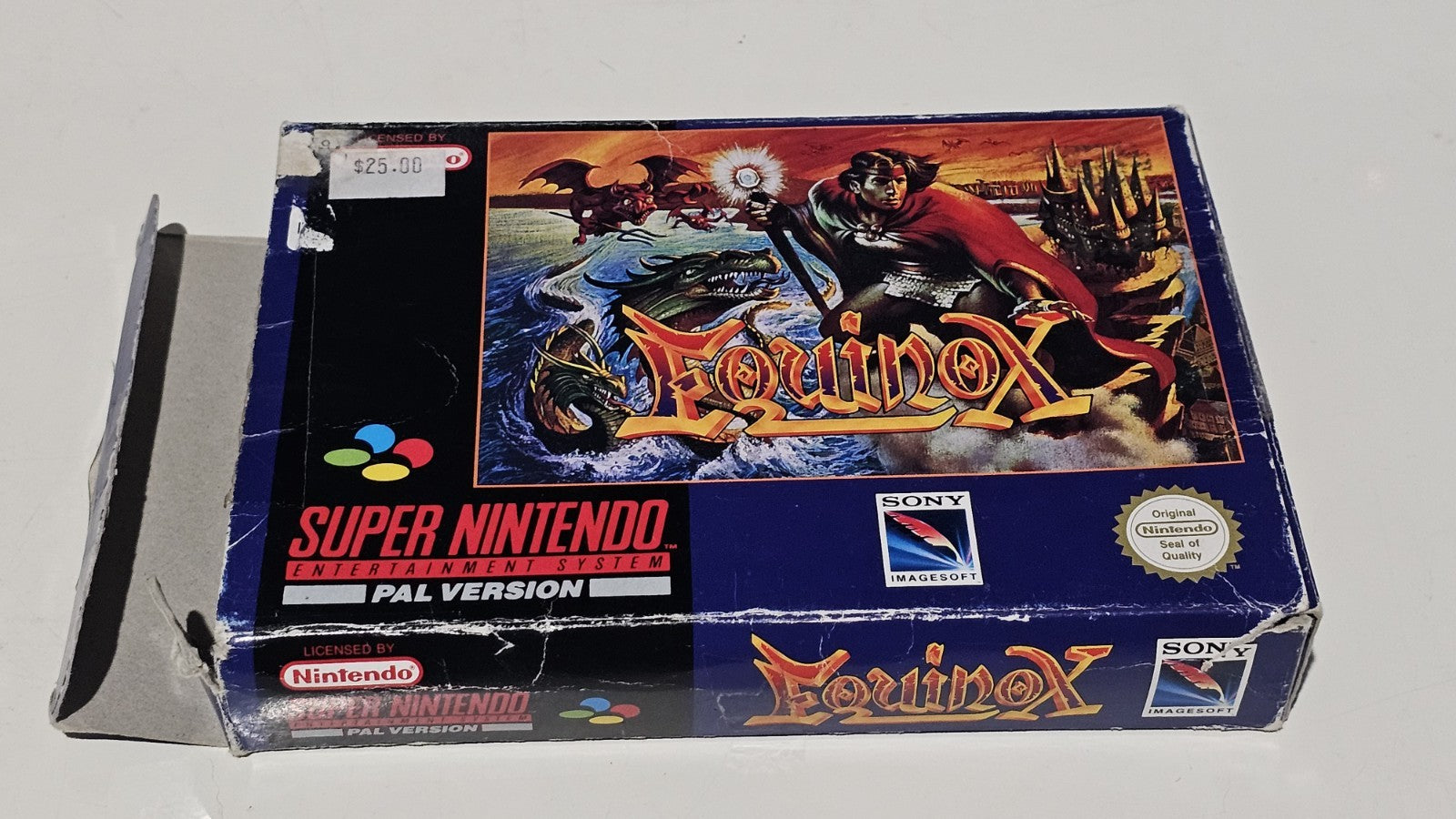 Equinox SNES PAL Complete In Box CIB Original Tray Super Nintendo Tested Working Game Retro Exchange Australia