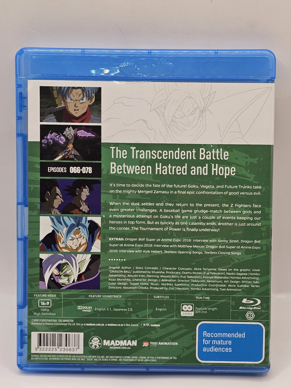 Dragon Ball Super: Part 6: Eps 66-78 (Blu-ray, 2017) Dvd Retro Exchange Australia