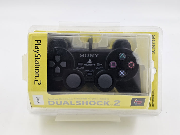 Sony PlayStation 2 DualShock 2 Analog Controller - Black ( New / Sealed ) | Retro Exchange