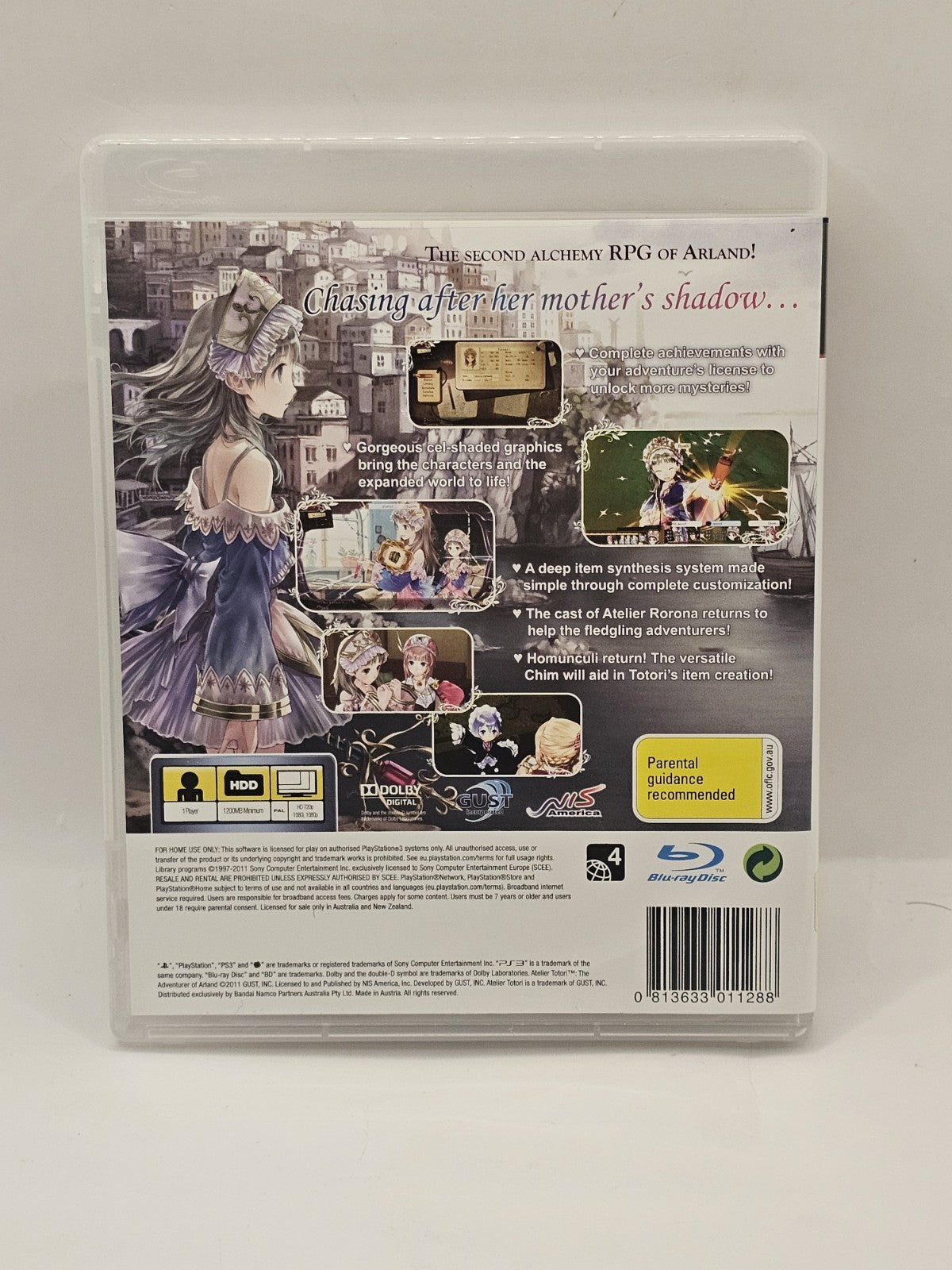 Atelier Totori: The Adventurer Of Arland Sony Playstation 3 PS3 PAL Complete Game Retro Exchange Australia